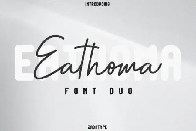 Eathoma Handwritten Duo font