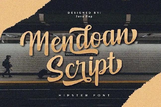 Mendoan Script font