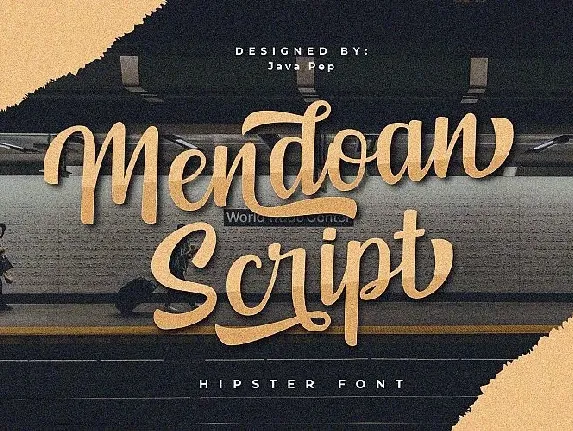 Mendoan Script font