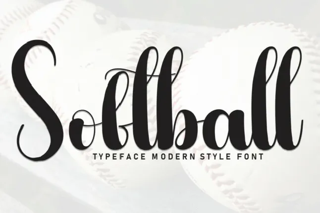 Softball Script Typeface font