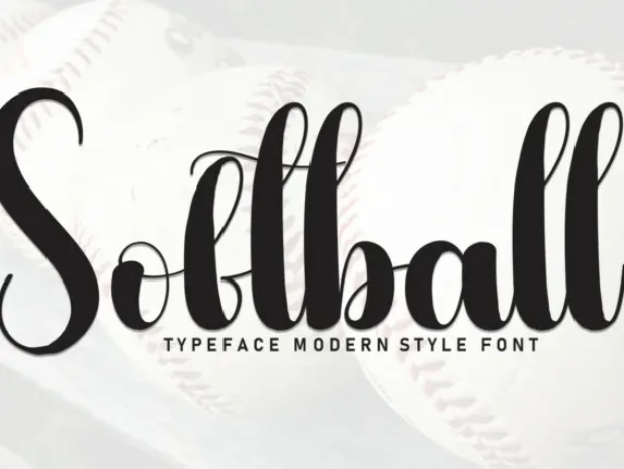 Softball Script Typeface font