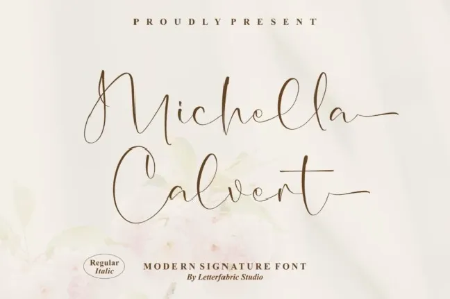 Michella Calvert font