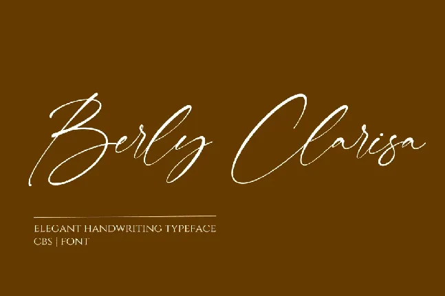 Berly Clarisa font