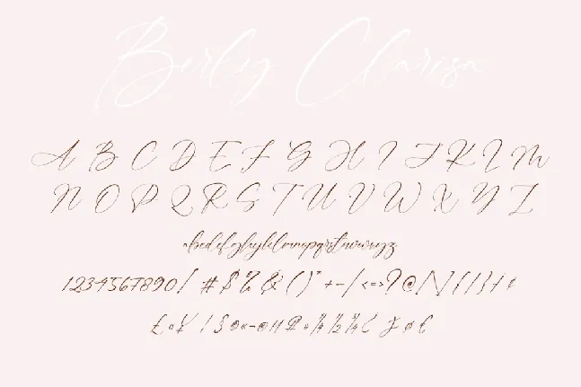 Berly Clarisa font