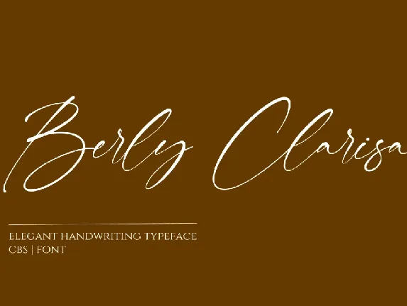 Berly Clarisa font