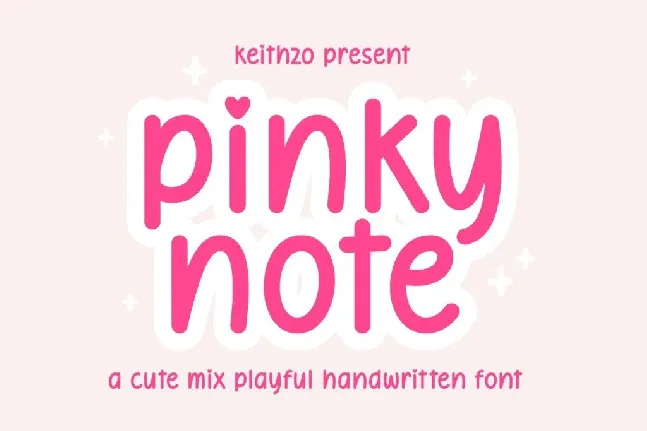 Pinky Note font