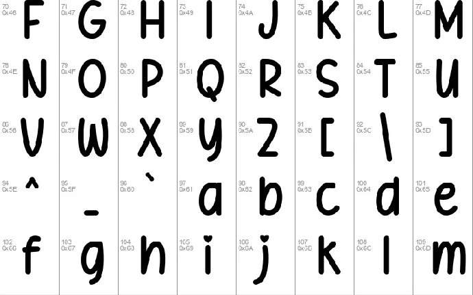 Pinky Note font