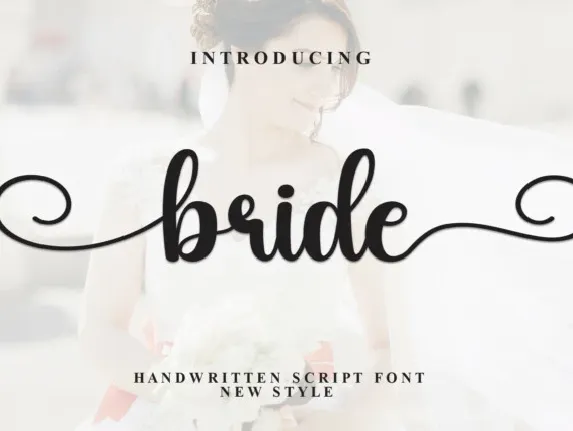 Bride Calligraphy font