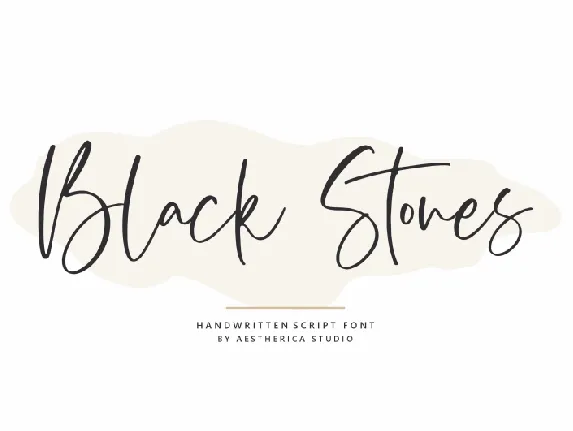 Black Stones font