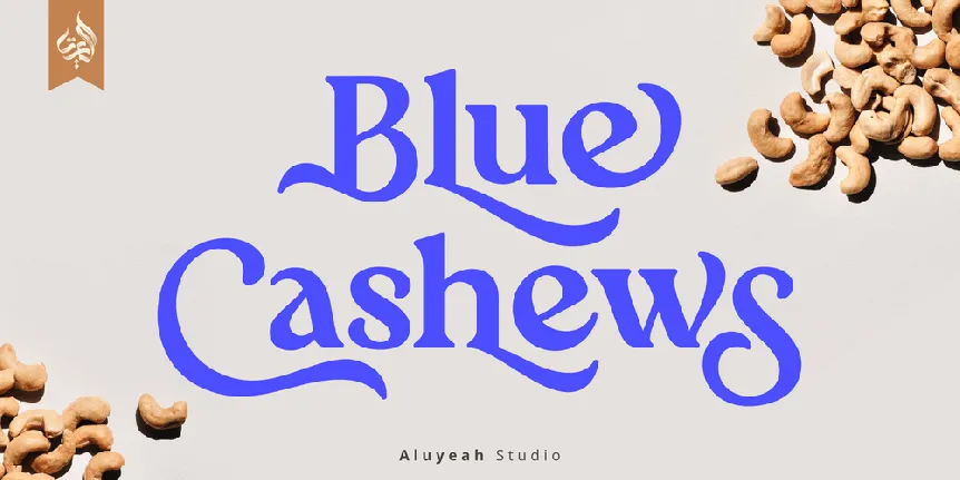 Blue Cashews font