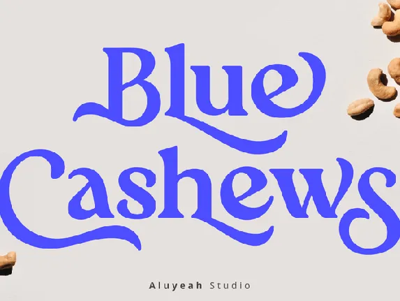 Blue Cashews font