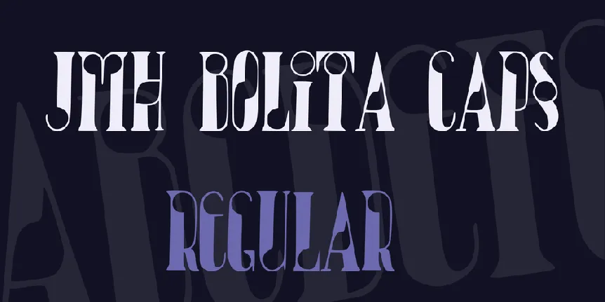 JMH Bolita Caps font