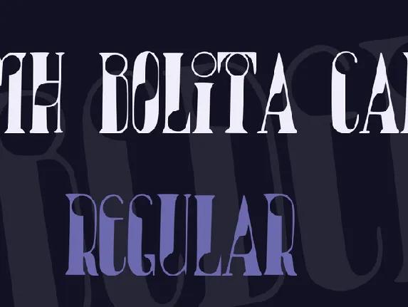 JMH Bolita Caps font