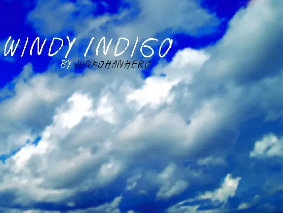 Windy Indigo font