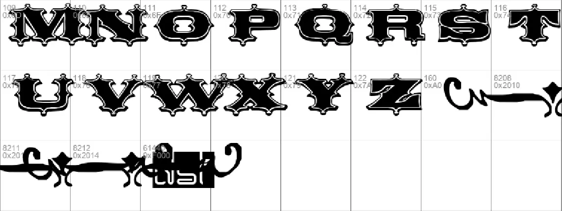 Circus Ornate font