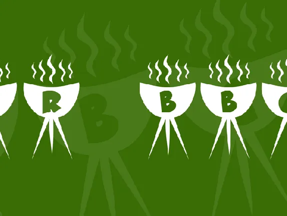 KR BBQ font