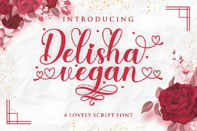 Delisha Vegan font