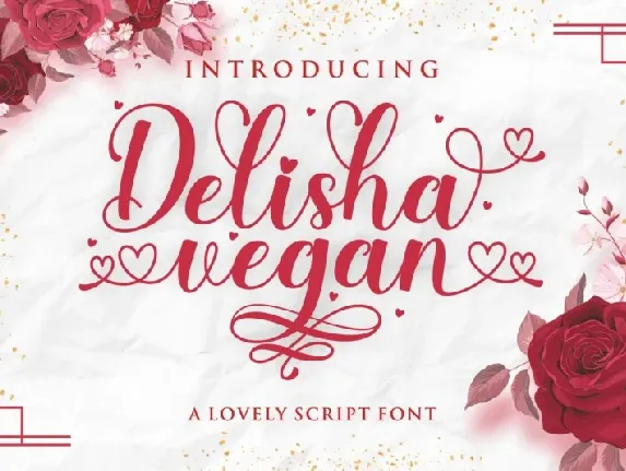 Delisha Vegan font