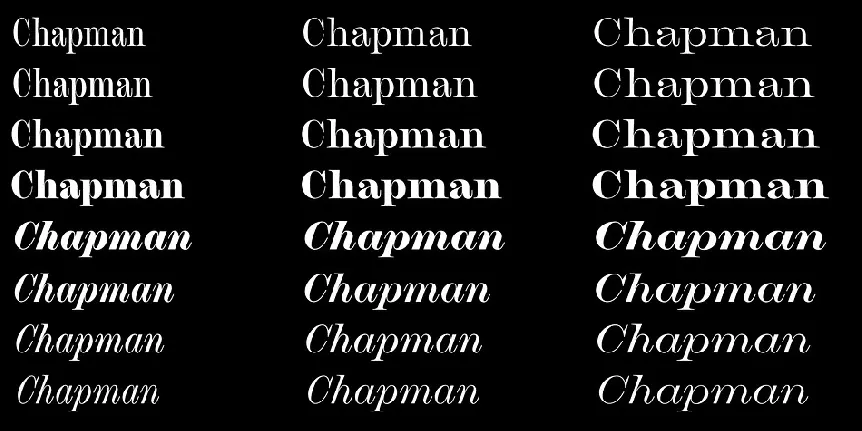 Chapman Family font