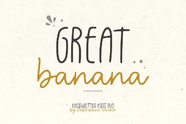 Great Banana Duo font