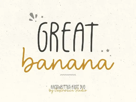 Great Banana Duo font