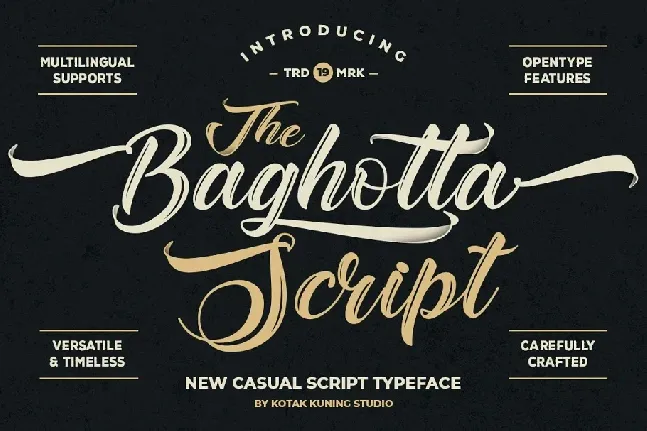 The Baghotta Script font