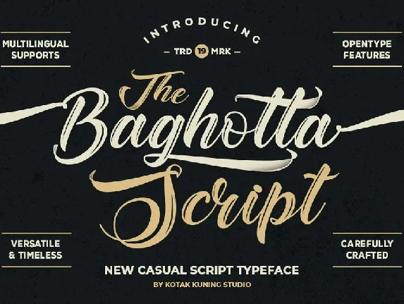 The Baghotta Script font