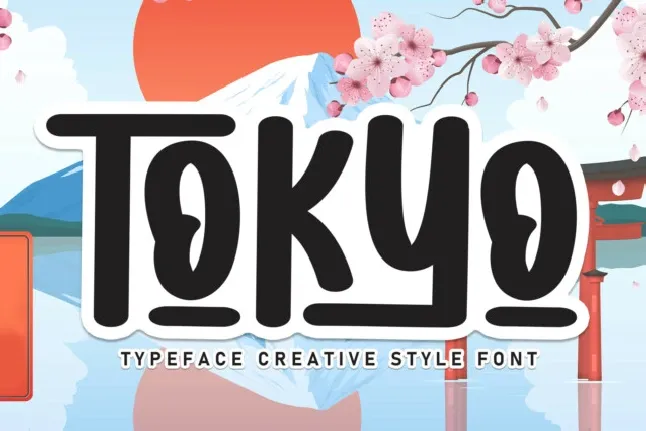 Tokyo Display font