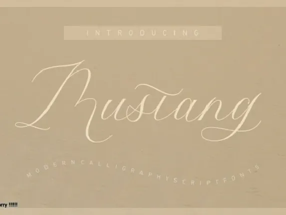 Mustang Script Typeface font