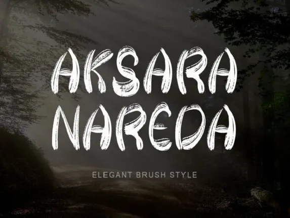 Aksara Nareda Brush font