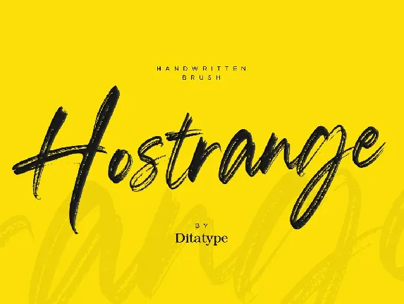 Hostrange font