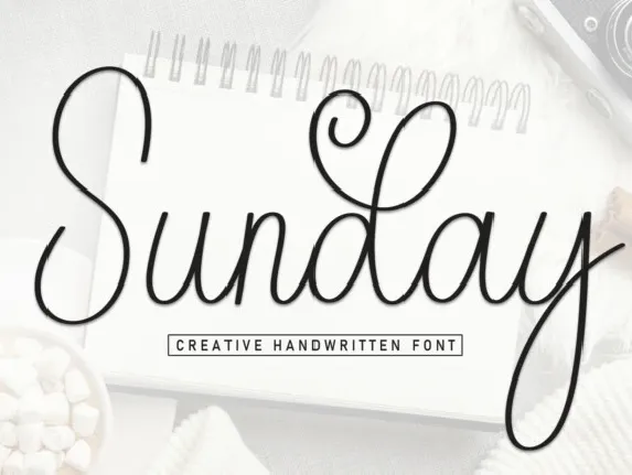 Sunday Handwritten font