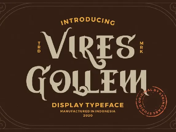 Vires Gollem font