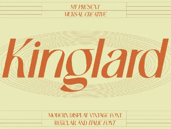 Kinglard font