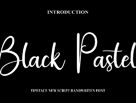 Black Pastel font