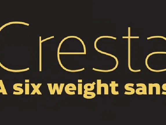 Cresta Family font