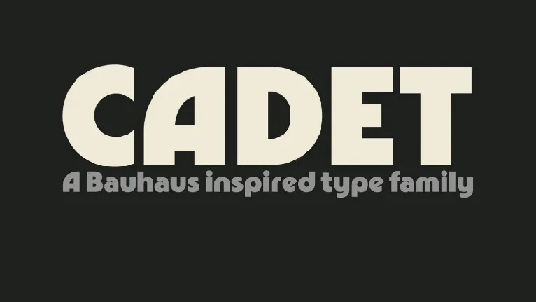 Cadet Family font