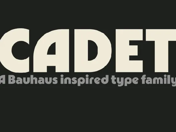 Cadet Family font