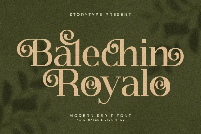 Balechin Royalo font