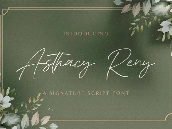 Asthacy Reny font