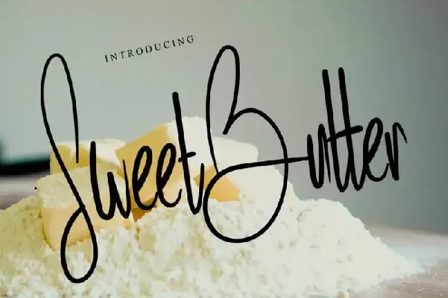 Sweet Butter Script font