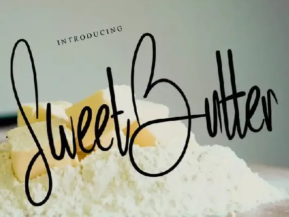 Sweet Butter Script font