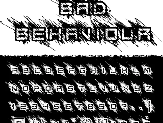 Bad Behaviour font