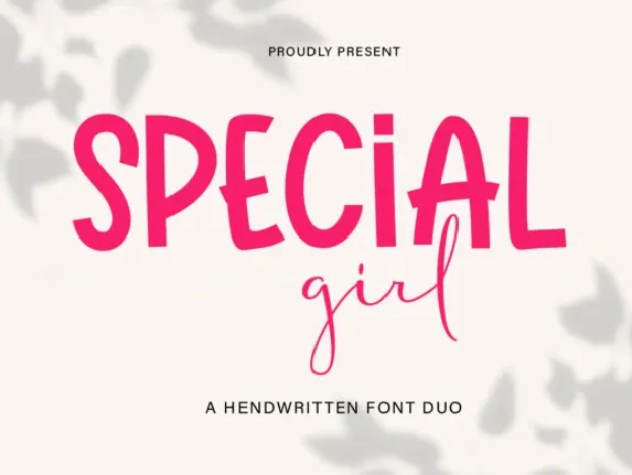 Special Girl font