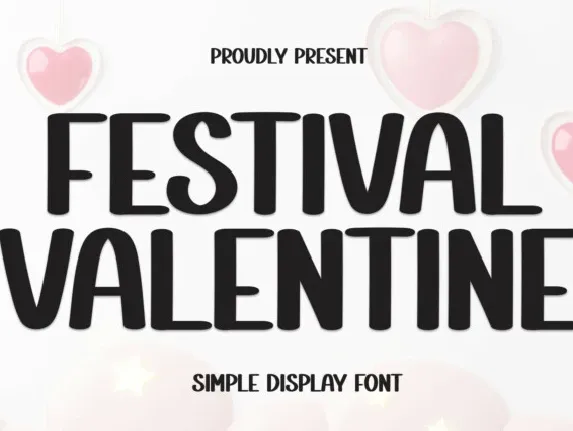 Festival Valentine Display font