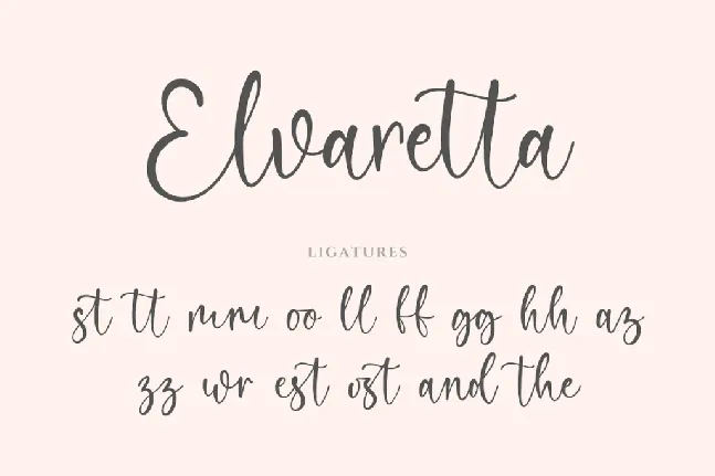 Elvaretta font