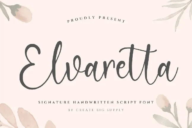 Elvaretta font