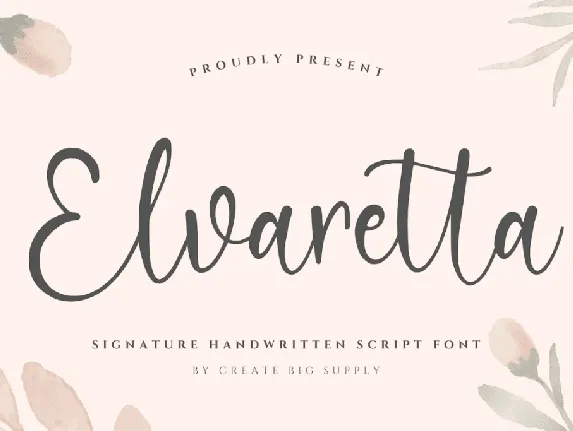 Elvaretta font