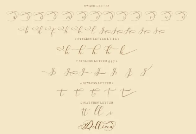 Dellima font