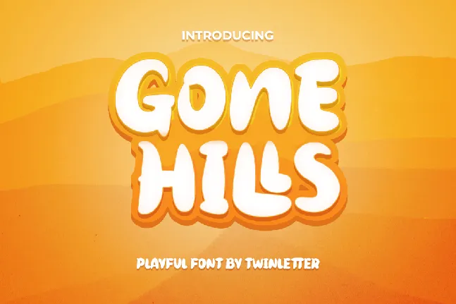 Gone Hills font